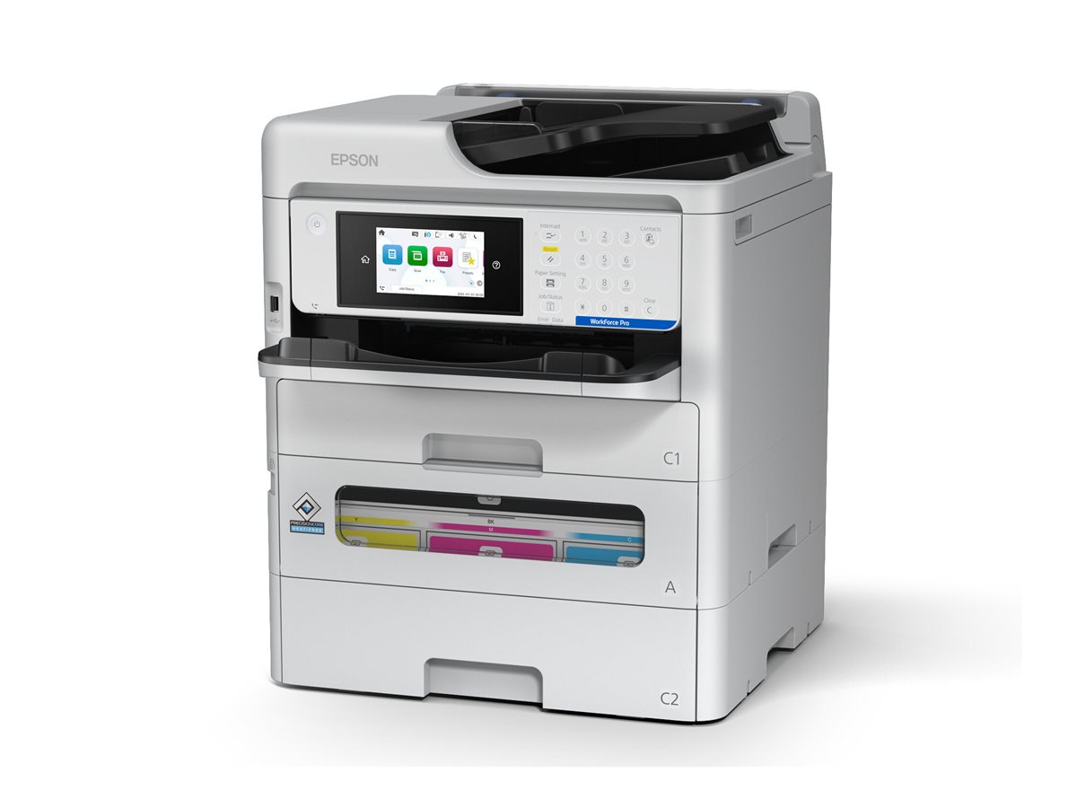 Epson WorkForce Pro EM-C800RDWF - Impressora multi-funções - a cores - jacto de tinta - A4 (210 x 297 mm) (original) - A4/Legal (media) - até 25 ppm (impressão) - 330 folhas - 33.6 Kbps - USB 2.0, Gigabit LAN, Wi-Fi(ac) - Imagem 4