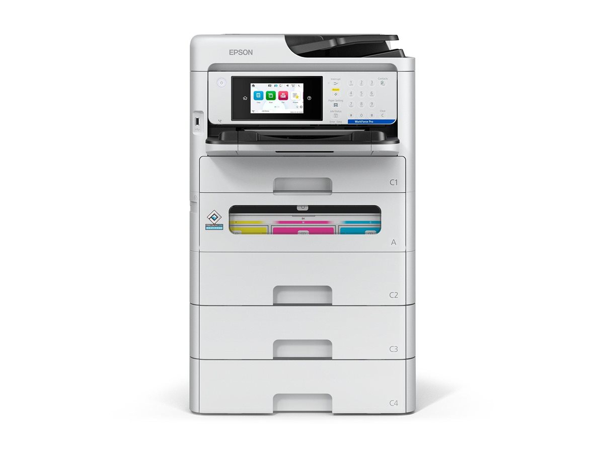 Epson WorkForce Pro EM-C800RDWF - Impressora multi-funções - a cores - jacto de tinta - A4 (210 x 297 mm) (original) - A4/Legal (media) - até 25 ppm (impressão) - 330 folhas - 33.6 Kbps - USB 2.0, Gigabit LAN, Wi-Fi(ac) - Imagem 10