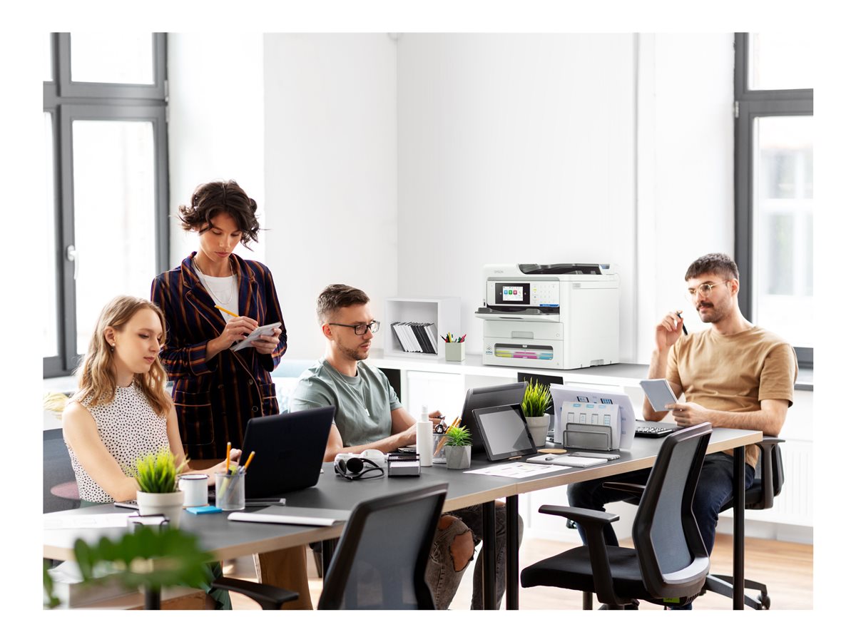 Epson WorkForce Pro EM-C800RDWF - Impressora multi-funções - a cores - jacto de tinta - A4 (210 x 297 mm) (original) - A4/Legal (media) - até 25 ppm (impressão) - 330 folhas - 33.6 Kbps - USB 2.0, Gigabit LAN, Wi-Fi(ac) - Imagem 14