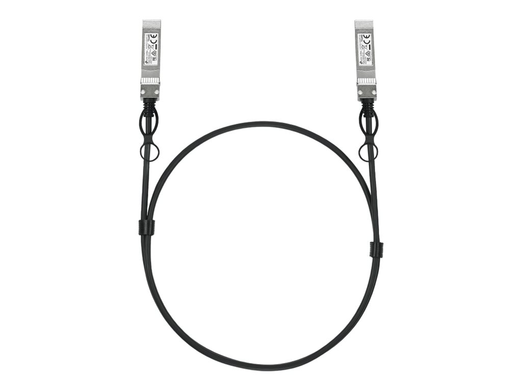 Cabo Ligação Direta TP-Link Omada SM6220-1M V1 25Gbps SFP28 1m Passivo Axial Duplo Cobre Banhado a Prata - Imagem 1