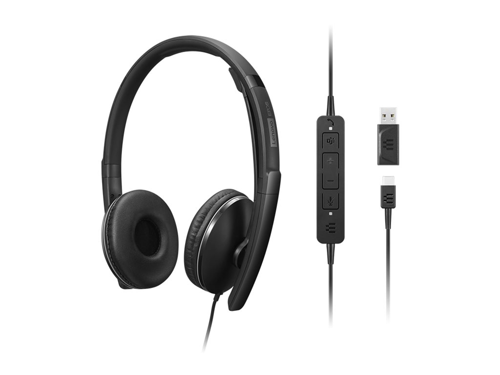Auscultadores Lenovo Gen 2 USB-A Preto - Imagem 9