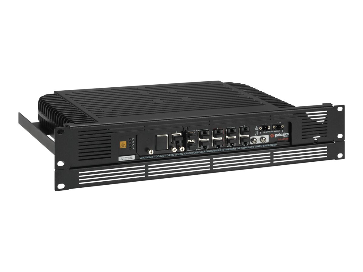 Rackmount.IT RM-PA-T14 - Kit de montagem de dispositivo de rede - reverse mounting possible - montagem em suporte - preto jacto - 1.3U - 19" - para Palo Alto Networks PA-450R