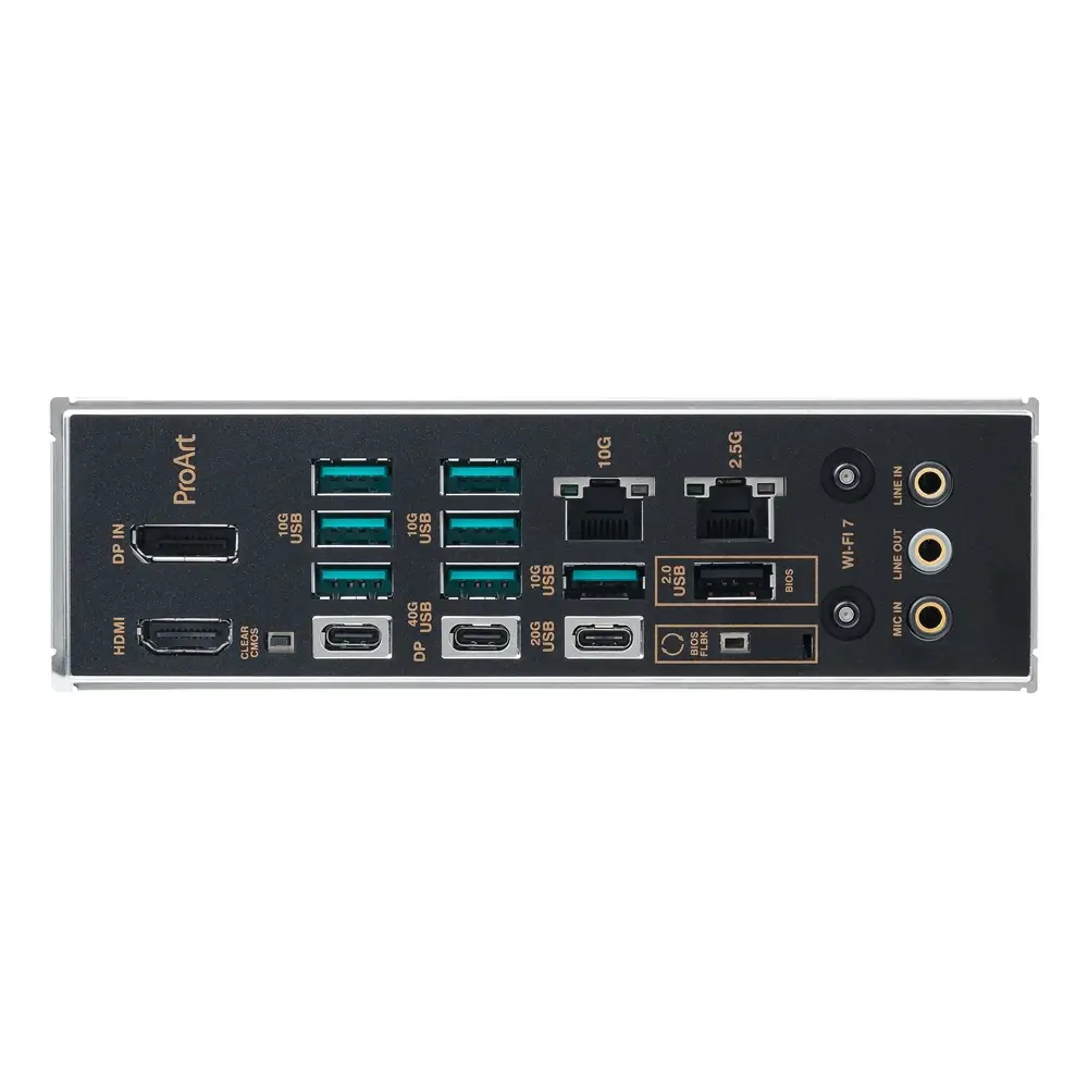ASUS ProArt X870E-CREATOR WIFI - Placa-mãe - ATX - Socket AM5 - AMD X870E Chipset - USB4, USB-C 3.2 Gen 2x2, USB 3.2 Gen 2, USB 3.2 Gen 1 - Wi-Fi 7, 10 Gigabit LAN, Bluetooth - gráfico integrado (necessário CPU) - HD Audio (8-canais) - Imagem 5