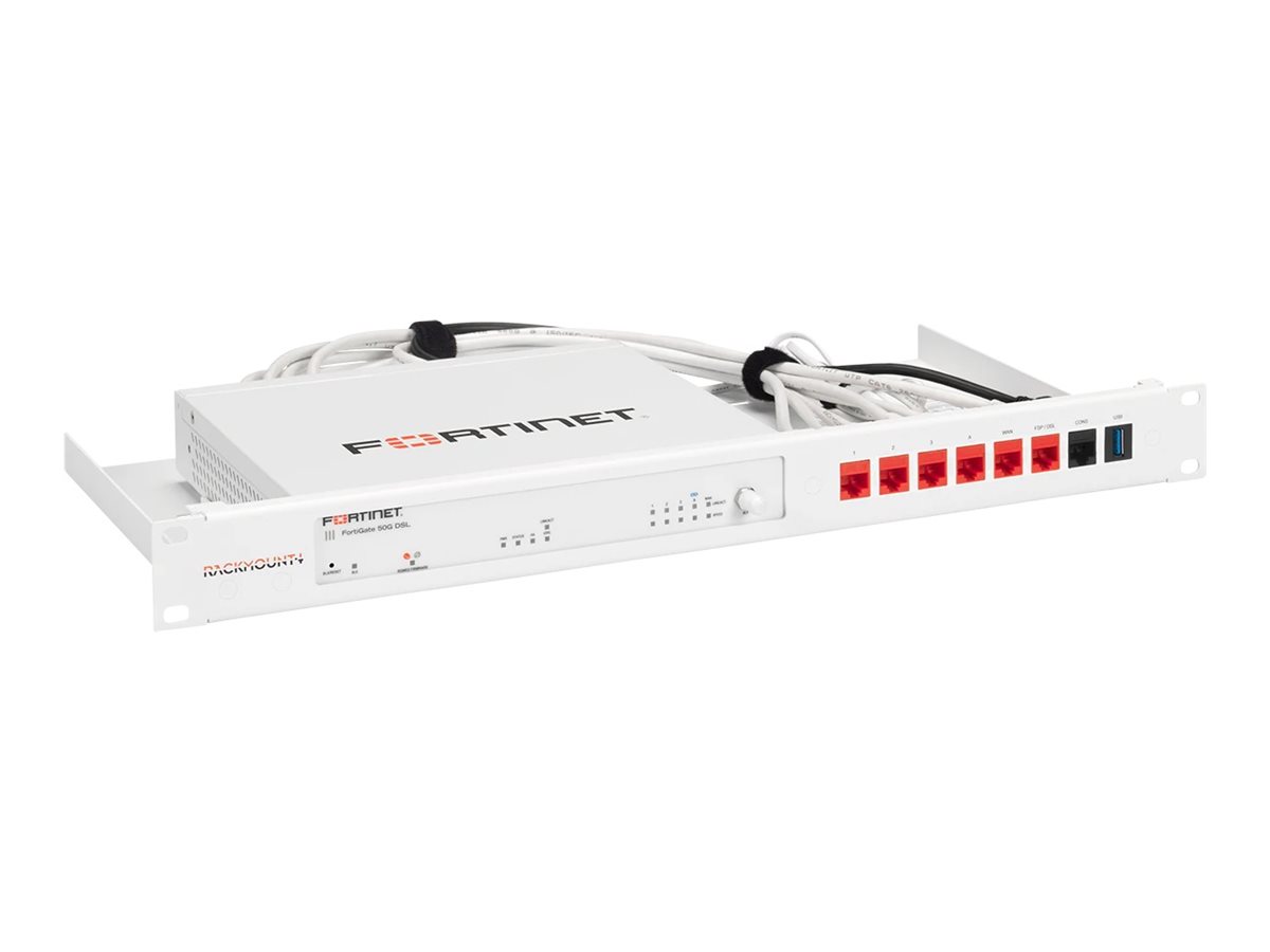 Rackmount.IT FORTIRACK - Kit de montagem do bastidor - branco cartaz - 1U - 19"
