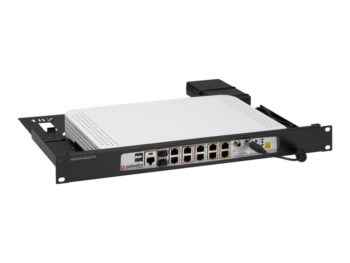 Rackmount.IT RM-PA-T12 - Kit de montagem de dispositivo de rede - montagem em suporte - preto jacto - 1U - 19" - para Palo Alto Networks ION 1200-S, PA-415, PA-415-5G