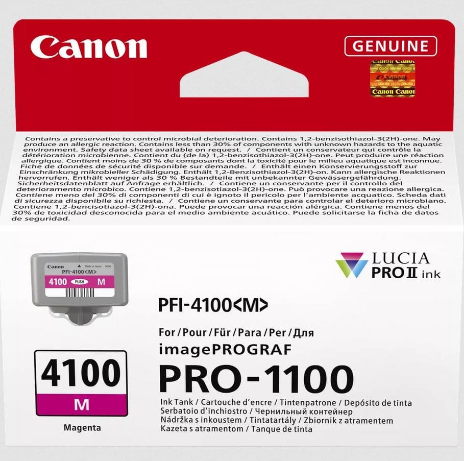 Canon PFI-4100 M - 80 ml - magenta - original - caixa pendurada - tanque de tinta - para imagePROGRAF PRO-1100