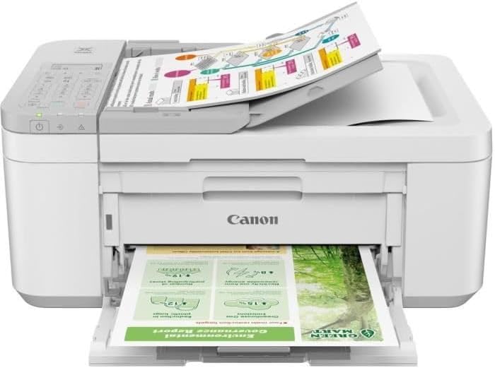 Impressora Multifunções Canon PIXMA TR4756i Jato de Tinta a Cores A4/Legal 120 Folhas 8.8 ipm USB Wi-Fi Branco - Imagem 4