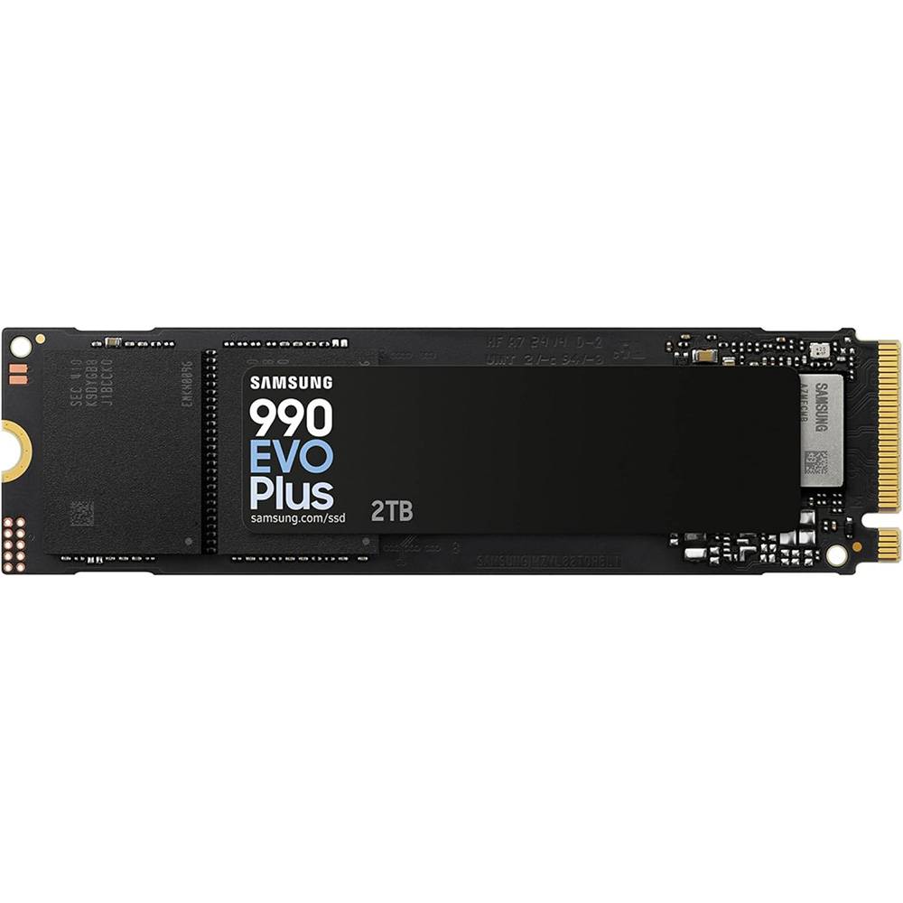 Samsung 990 EVO Plus MZ-V9S2T0 - SSD - encriptado - 2 TB - interna - M.2 2280 - PCIe 5.0 x2 (NVMe) - 256-bits AES - TCG Opal Encryption 2.0