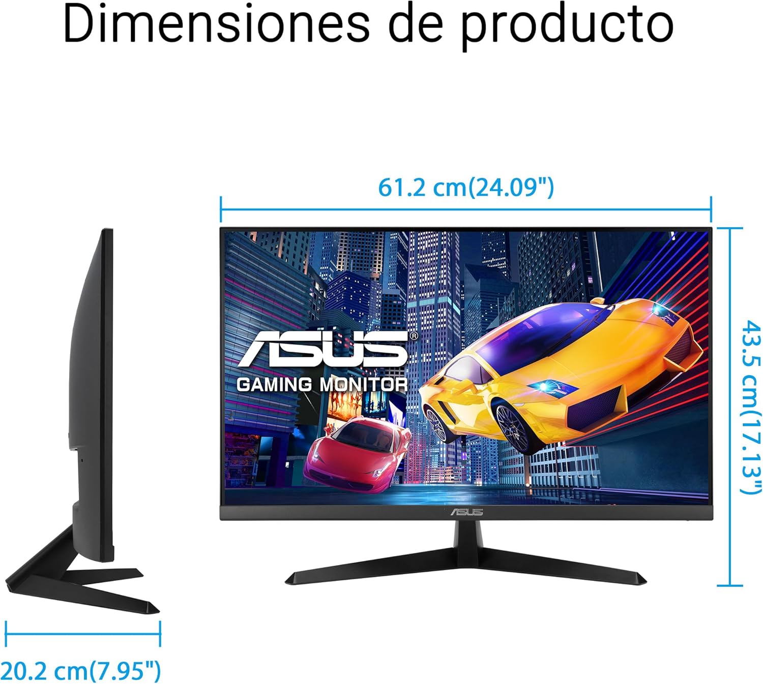 Monitor Gaming ASUS VY279HGR Eye Care 27" IPS Full HD 120Hz 1ms Preto - Imagem 8