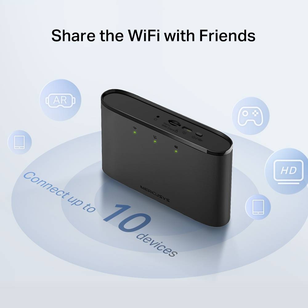 Mercusys MT110 V1 - Hotspot móvel - 4G LTE - 150 Mbps - 802.11b/g/n - Imagem 5
