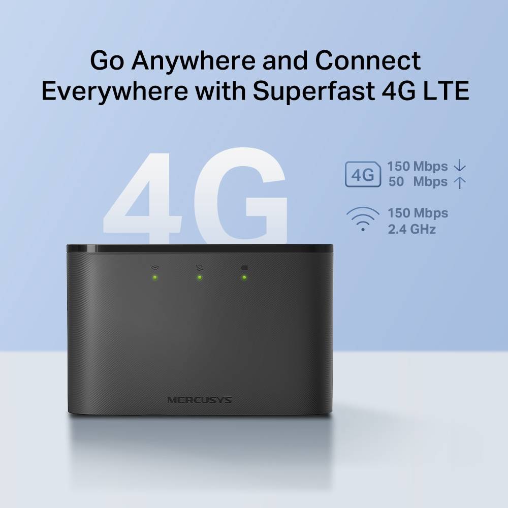 Mercusys MT110 V1 - Hotspot móvel - 4G LTE - 150 Mbps - 802.11b/g/n - Imagem 3