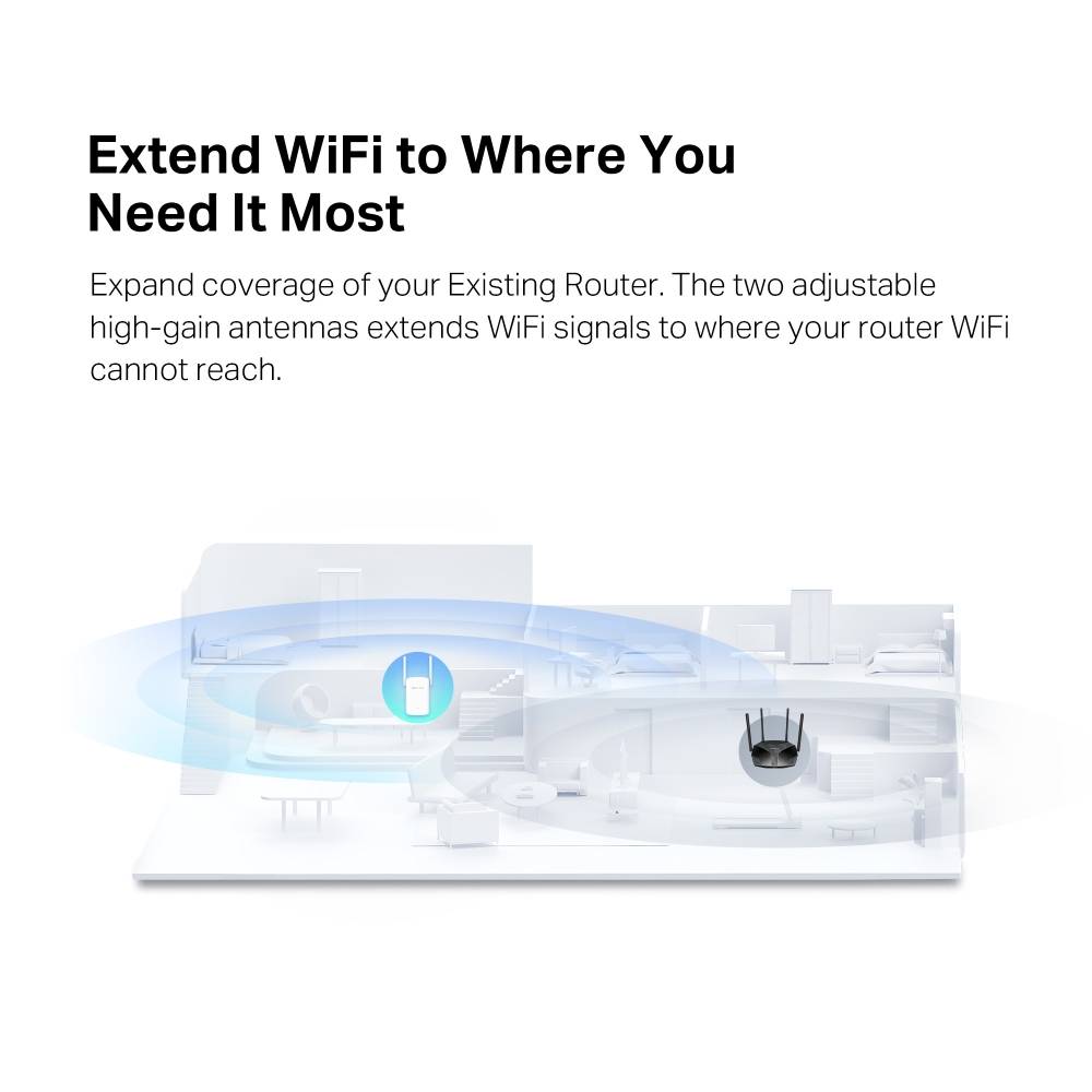 Mercusys ME60X V1 - Extensão de alcance de Wi-Fi - 1GbE - Wi-Fi 6 - 2.4 GHz, 5 GHz - na parede - Imagem 5