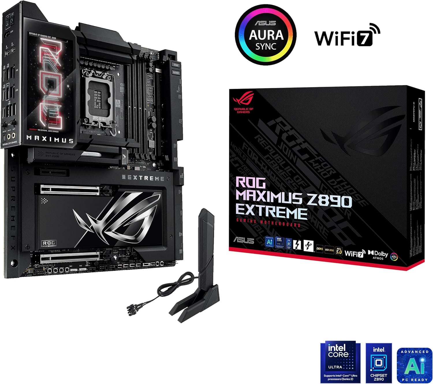Motherboard ASUS ROG MAXIMUS Z890 EXTREME Socket LGA1851 DDR5 ATX Wi-Fi 7 10Gb LAN USB4 - Imagem 2