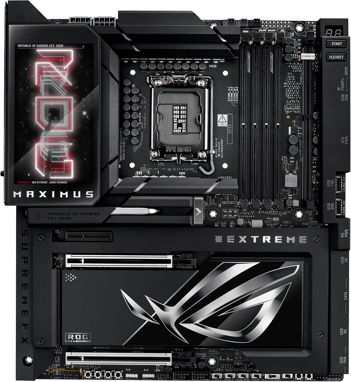 Motherboard ASUS ROG MAXIMUS Z890 EXTREME Socket LGA1851 DDR5 ATX Wi-Fi 7 10Gb LAN USB4 - Imagem 8