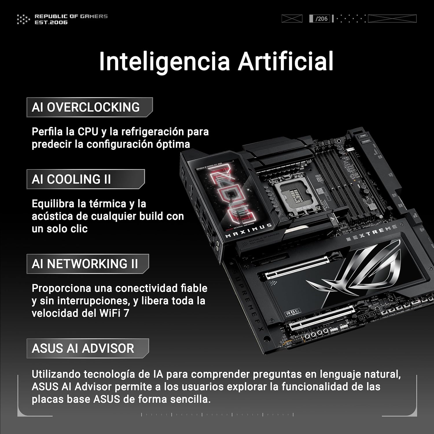 Motherboard ASUS ROG MAXIMUS Z890 EXTREME Socket LGA1851 DDR5 ATX Wi-Fi 7 10Gb LAN USB4 - Imagem 3