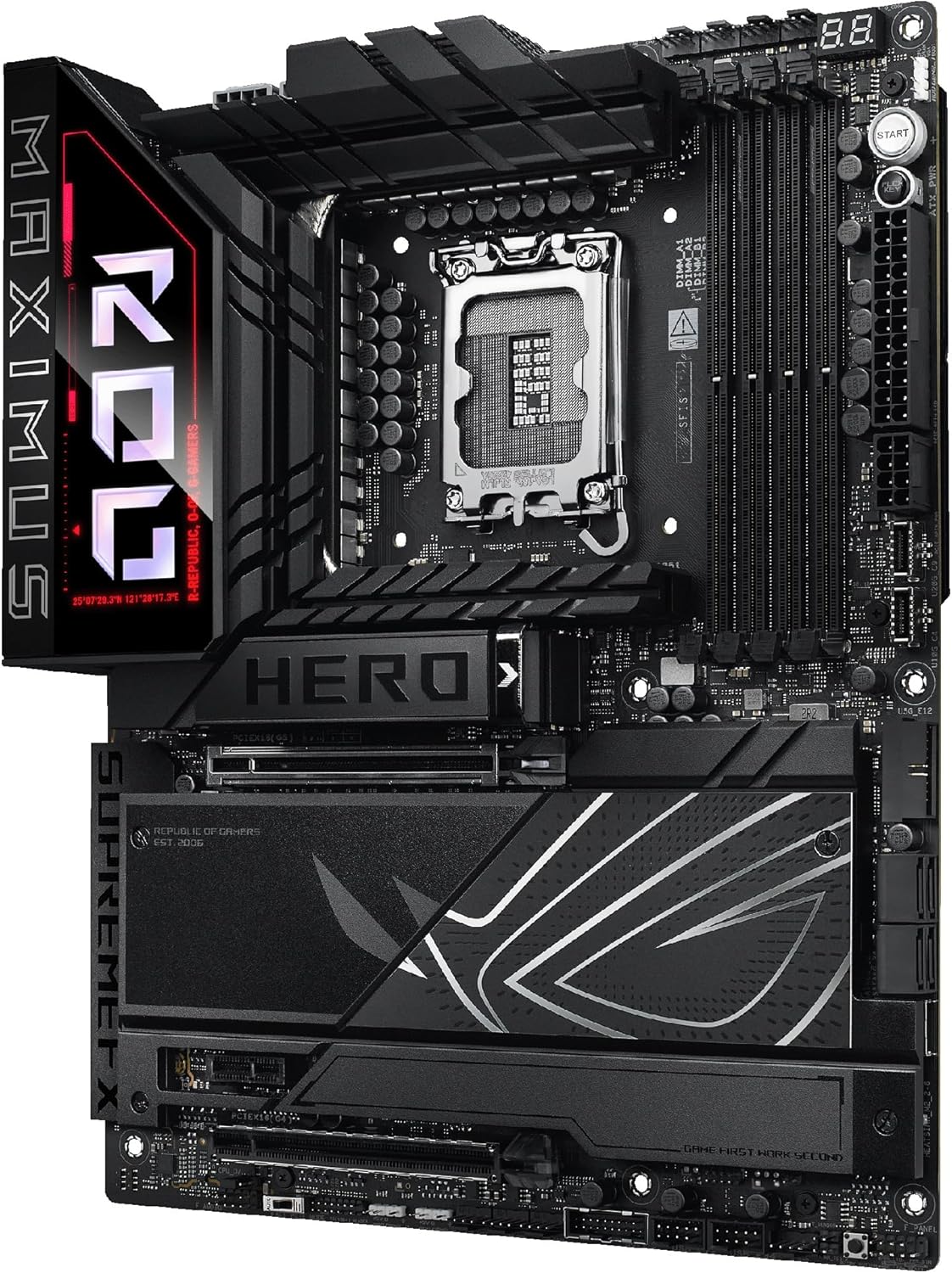 Motherboard ASUS ROG MAXIMUS Z890 HERO Socket LGA1851 ATX DDR5 Wi-Fi 7 USB4 Bluetooth 5GbE 8-Canais Audio - Imagem 12