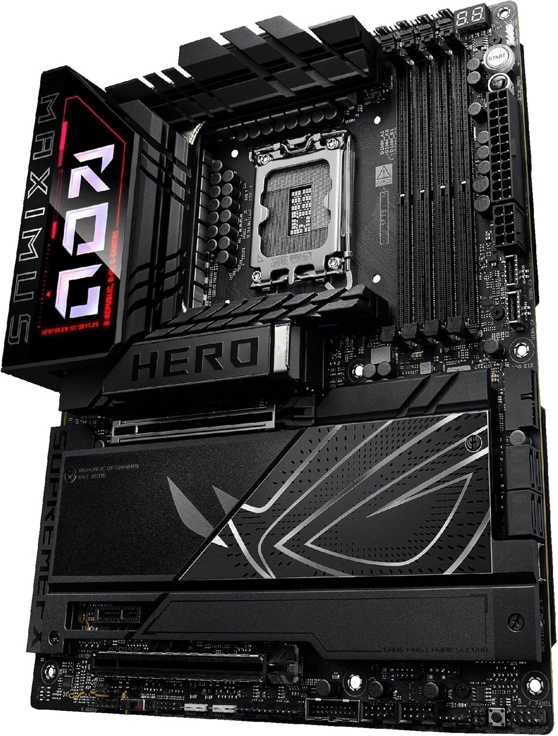 Motherboard ASUS ROG MAXIMUS Z890 HERO Socket LGA1851 ATX DDR5 Wi-Fi 7 USB4 Bluetooth 5GbE 8-Canais Audio - Imagem 14