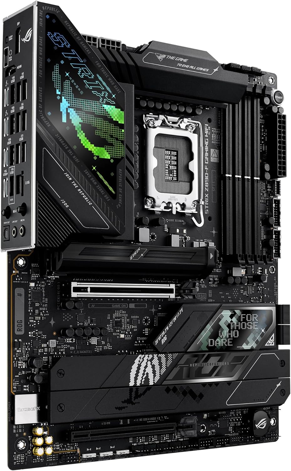 Motherboard ASUS ROG STRIX Z890-F GAMING WIFI Socket LGA1851 Chipset Z890 DDR5 ATX Wi-Fi 7 Bluetooth USB4 - Imagem 17