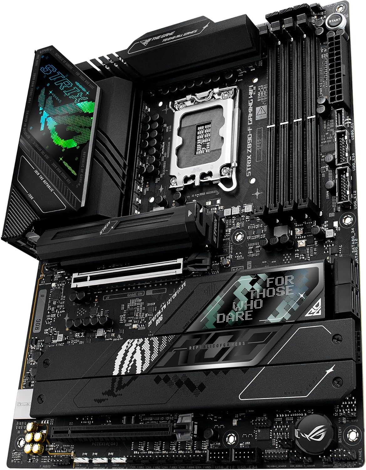 Motherboard ASUS ROG STRIX Z890-F GAMING WIFI Socket LGA1851 Chipset Z890 DDR5 ATX Wi-Fi 7 Bluetooth USB4 - Imagem 9
