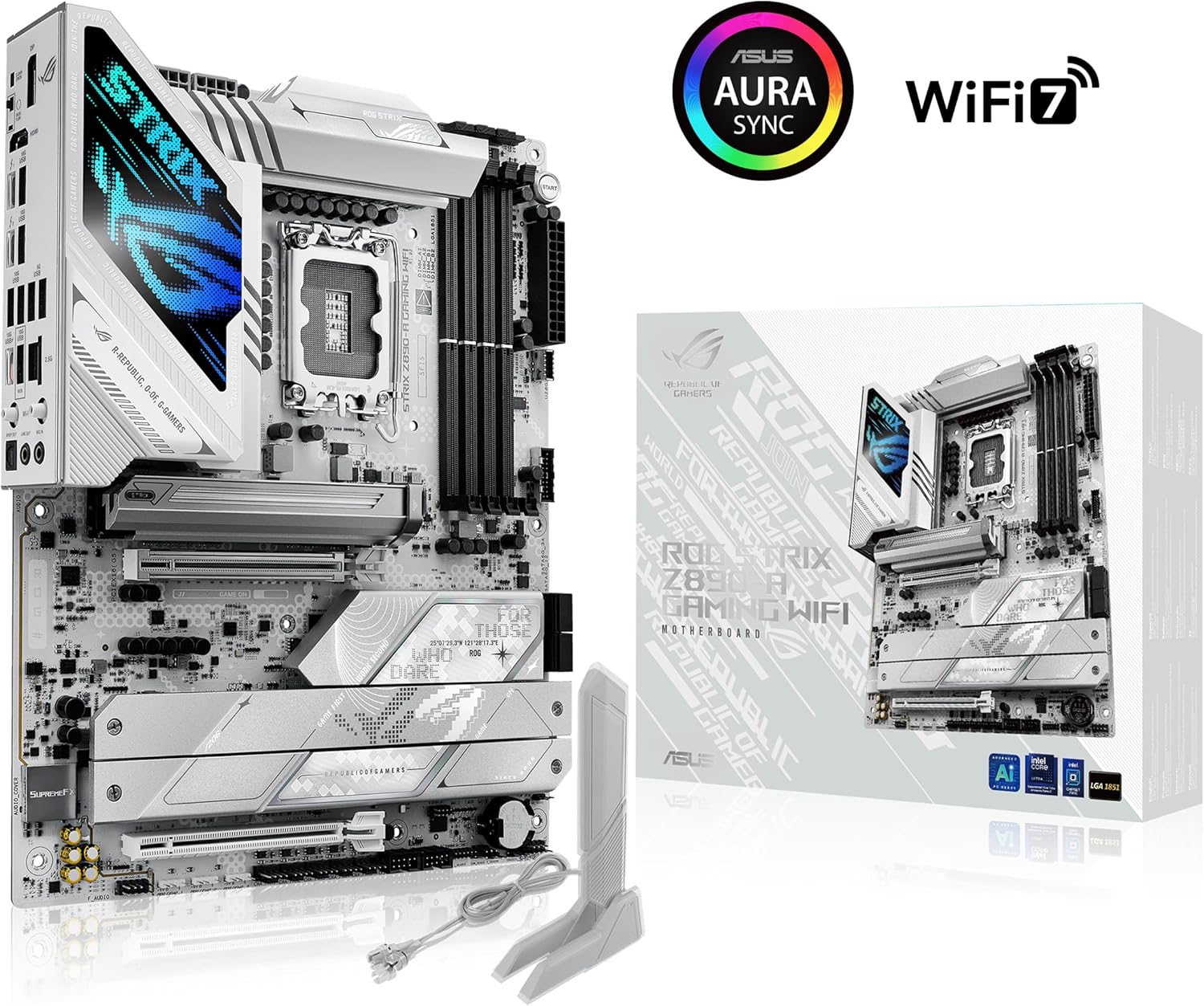 Motherboard ASUS ROG STRIX Z890-A GAMING WIFI Socket LGA1851 Intel Z890 DDR5 Wi-Fi 7 USB4 ATX - Imagem 2