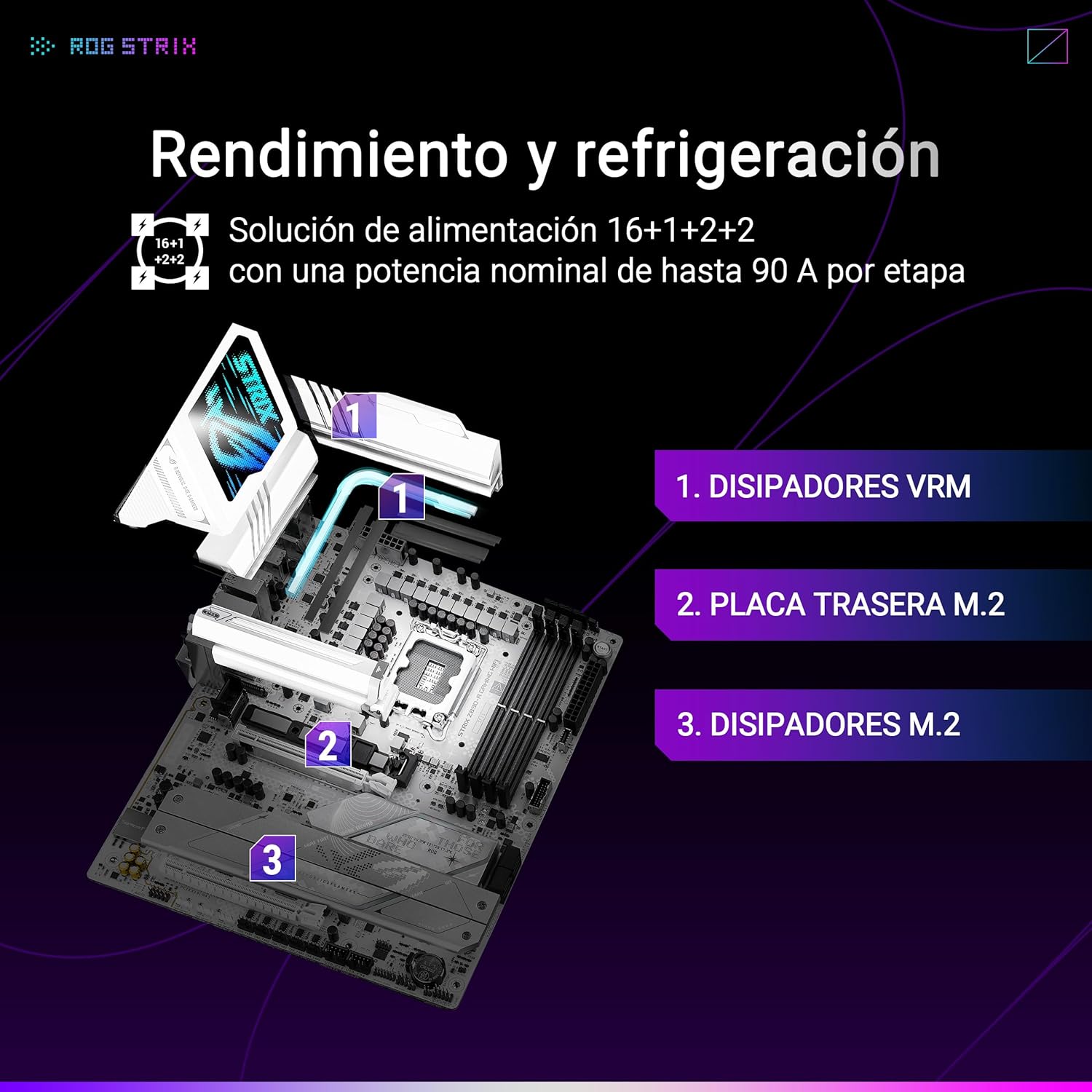 Motherboard ASUS ROG STRIX Z890-A GAMING WIFI Socket LGA1851 Intel Z890 DDR5 Wi-Fi 7 USB4 ATX - Imagem 4