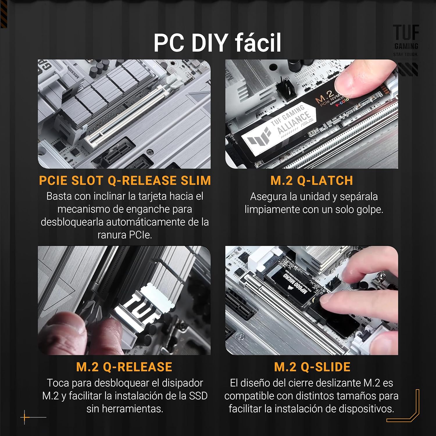 Motherboard ASUS TUF Gaming Z890-PRO WIFI Socket LGA1851 Chipset Z890 DDR5 ATX Wi-Fi 7 Bluetooth USB4 - Imagem 5