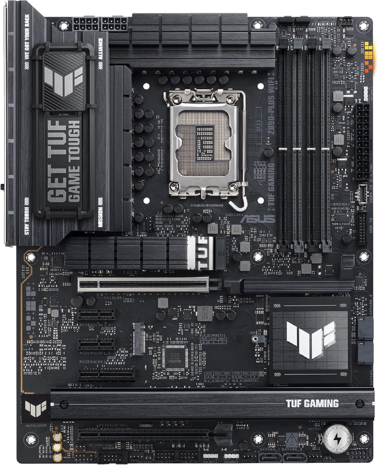 Motherboard ASUS TUF GAMING Z890-PLUS WIFI LGA1851 Chipset Z890 ATX DDR5 Wi-Fi 7 USB4 2.5G LAN Bluetooth - Imagem 8