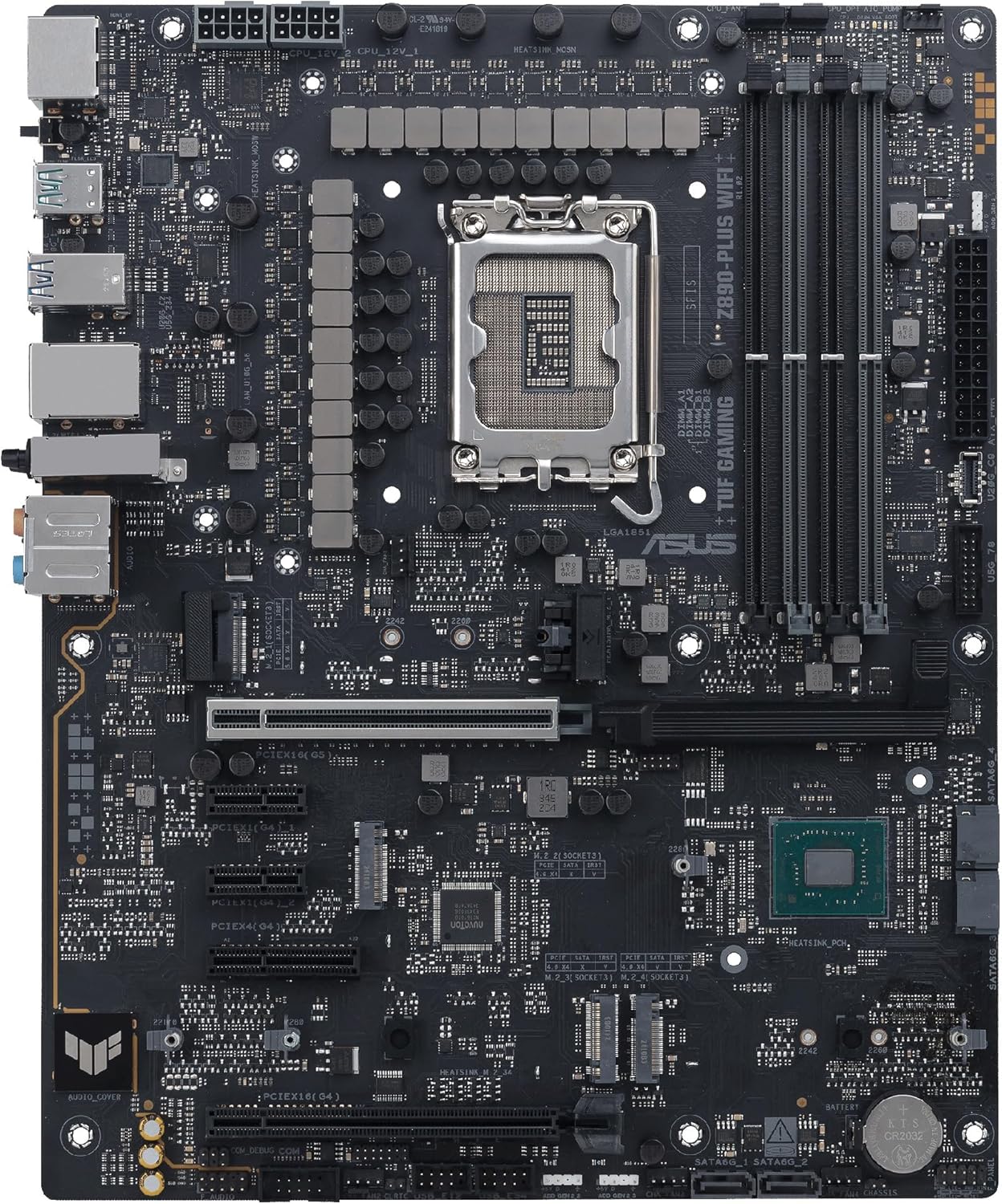 Motherboard ASUS TUF GAMING Z890-PLUS WIFI LGA1851 Chipset Z890 ATX DDR5 Wi-Fi 7 USB4 2.5G LAN Bluetooth - Imagem 14