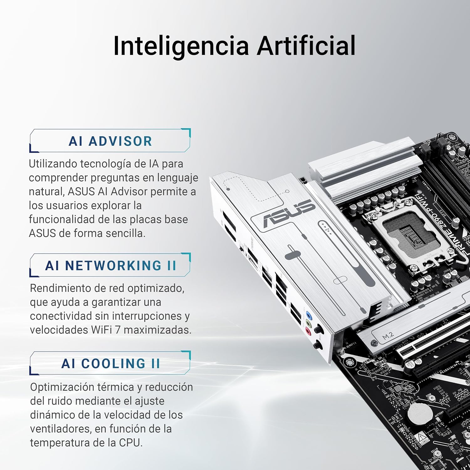 Motherboard ASUS Prime Z890-P WIFI LGA1851 ATX Intel Z890 DDR5 Wi-Fi 7 Bluetooth 2.5Gb LAN USB4 - Imagem 3