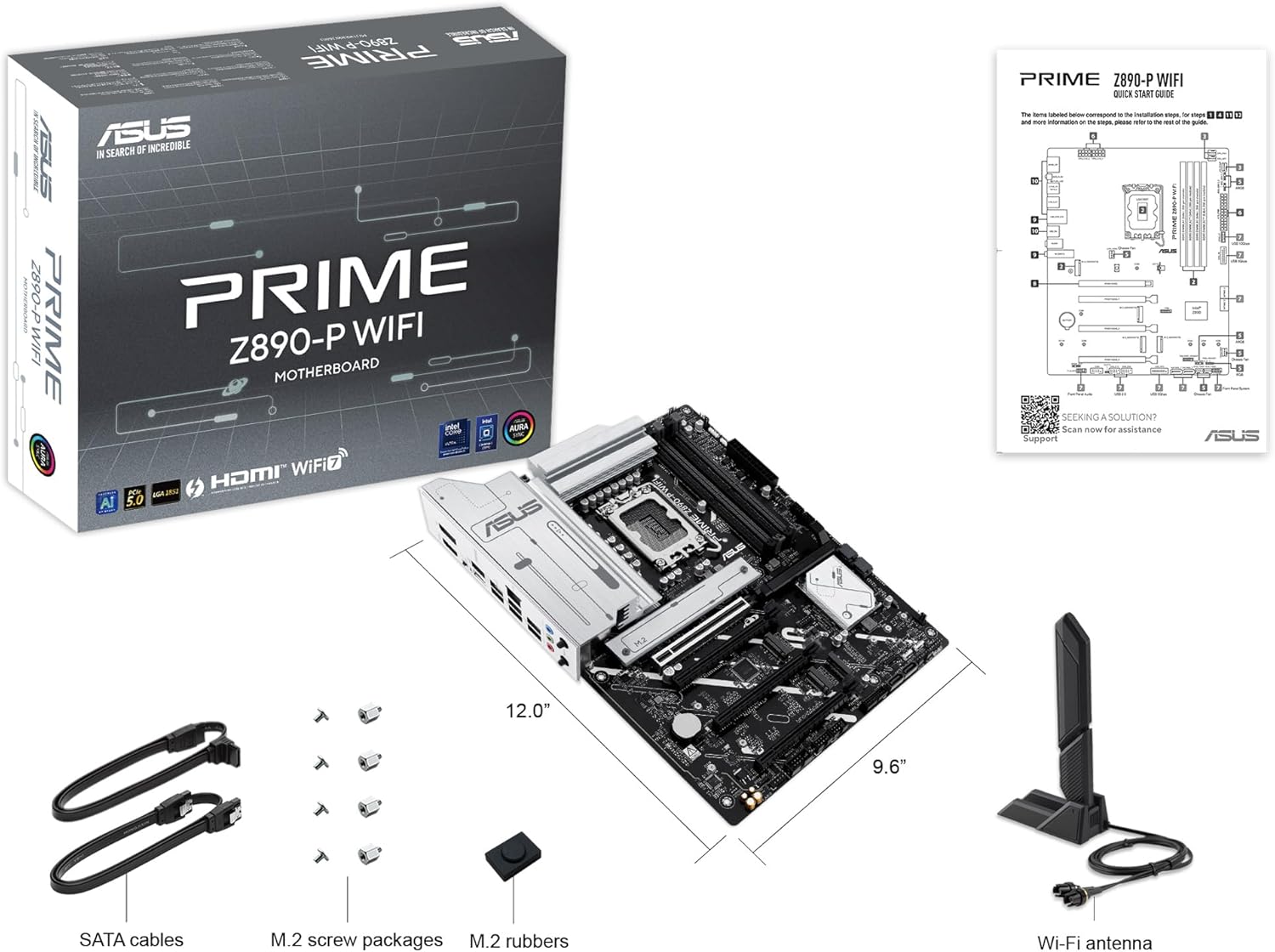 Motherboard ASUS Prime Z890-P WIFI LGA1851 ATX Intel Z890 DDR5 Wi-Fi 7 Bluetooth 2.5Gb LAN USB4 - Imagem 15