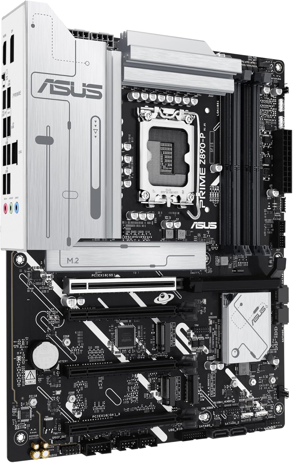 Motherboard ASUS Prime Z890-P Socket LGA1851 Chipset Z890 DDR5 ATX 2.5Gb LAN USB-C 3.2 Gen 2x2 - Imagem 10