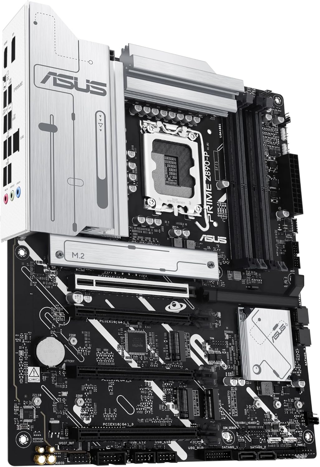 Motherboard ASUS Prime Z890-P Socket LGA1851 Chipset Z890 DDR5 ATX 2.5Gb LAN USB-C 3.2 Gen 2x2 - Imagem 11