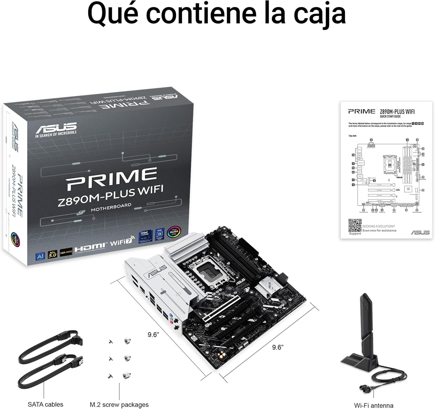 Motherboard ASUS PRIME Z890M-PLUS WIFI LGA1851 Z890 micro ATX DDR5 Wi-Fi 7 2.5Gb LAN - Imagem 7