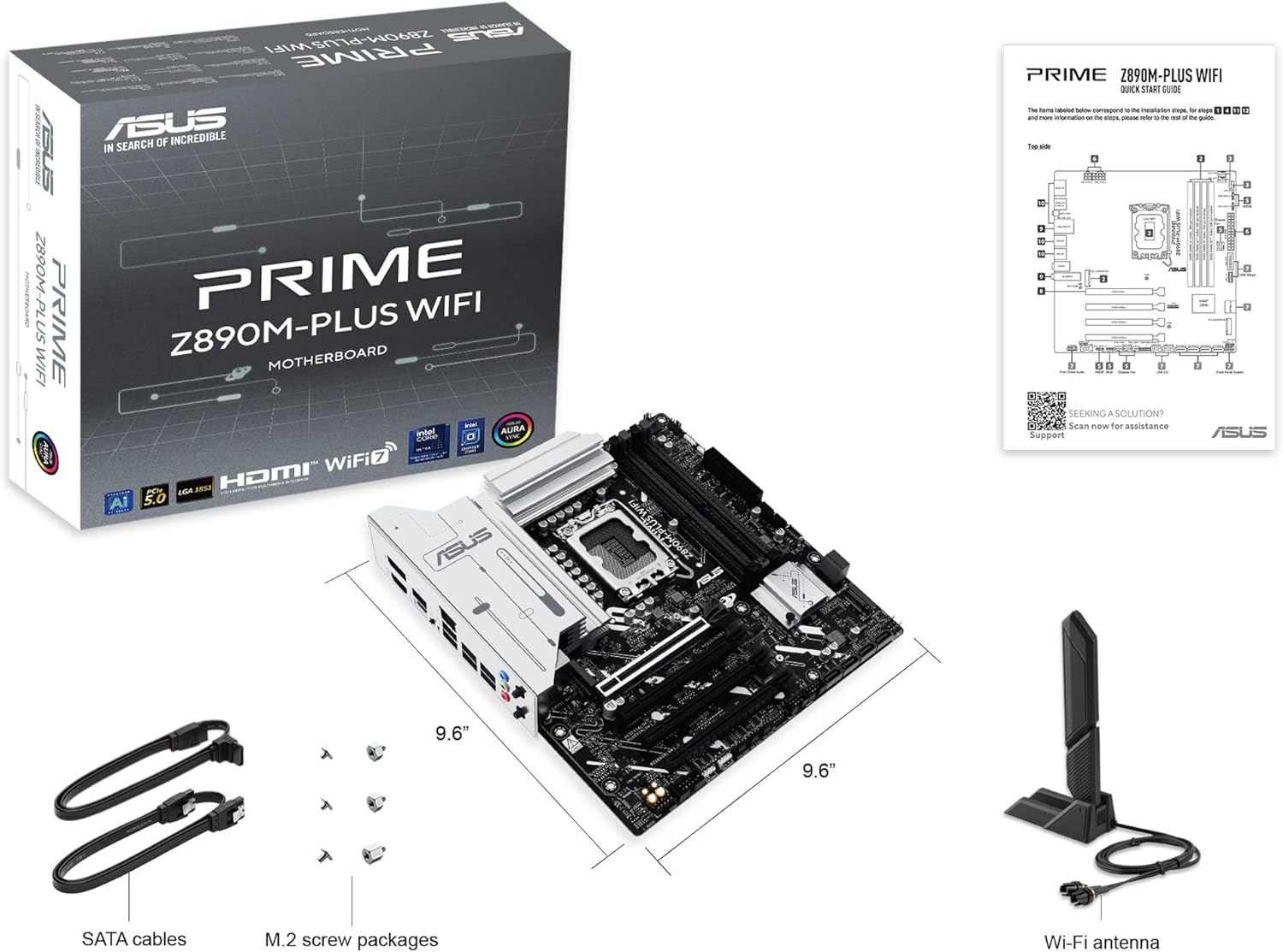 Motherboard ASUS PRIME Z890M-PLUS WIFI LGA1851 Z890 micro ATX DDR5 Wi-Fi 7 2.5Gb LAN - Imagem 18