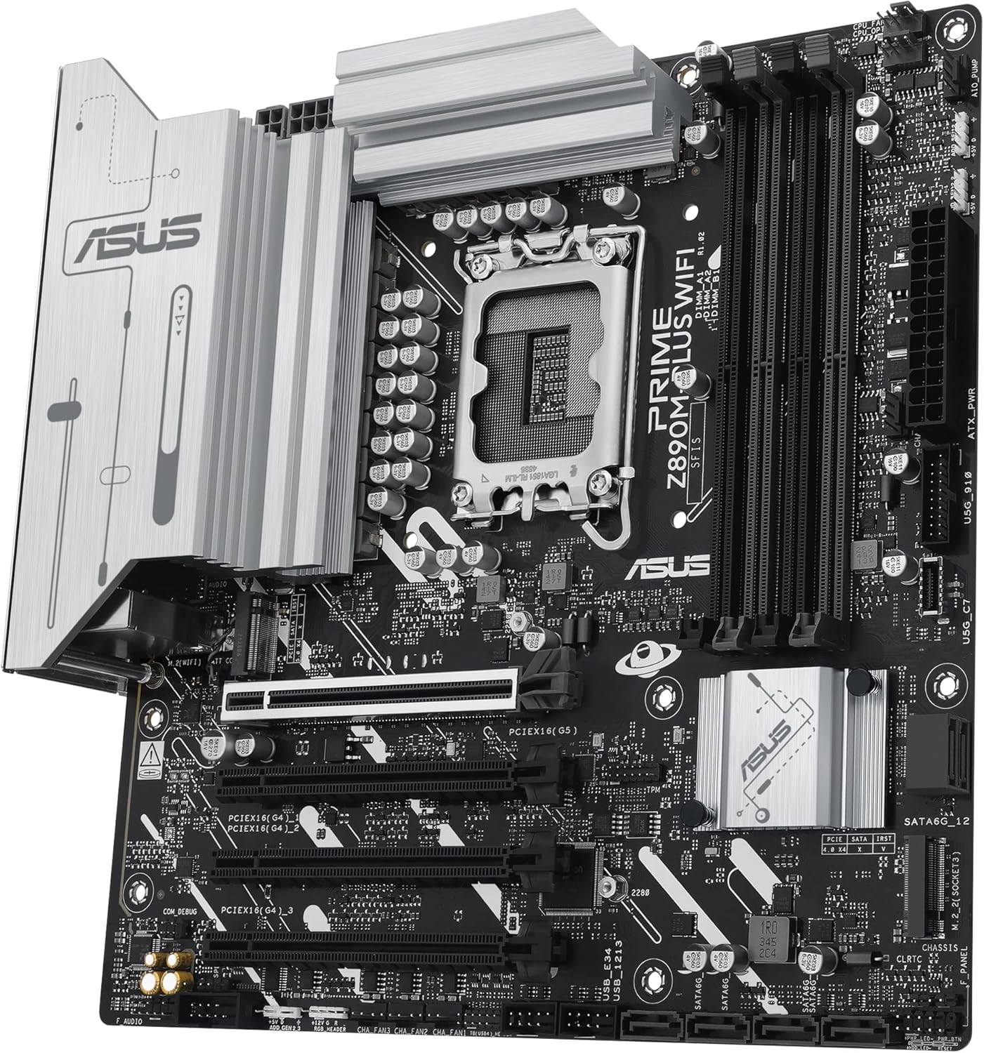 Motherboard ASUS PRIME Z890M-PLUS WIFI LGA1851 Z890 micro ATX DDR5 Wi-Fi 7 2.5Gb LAN - Imagem 10