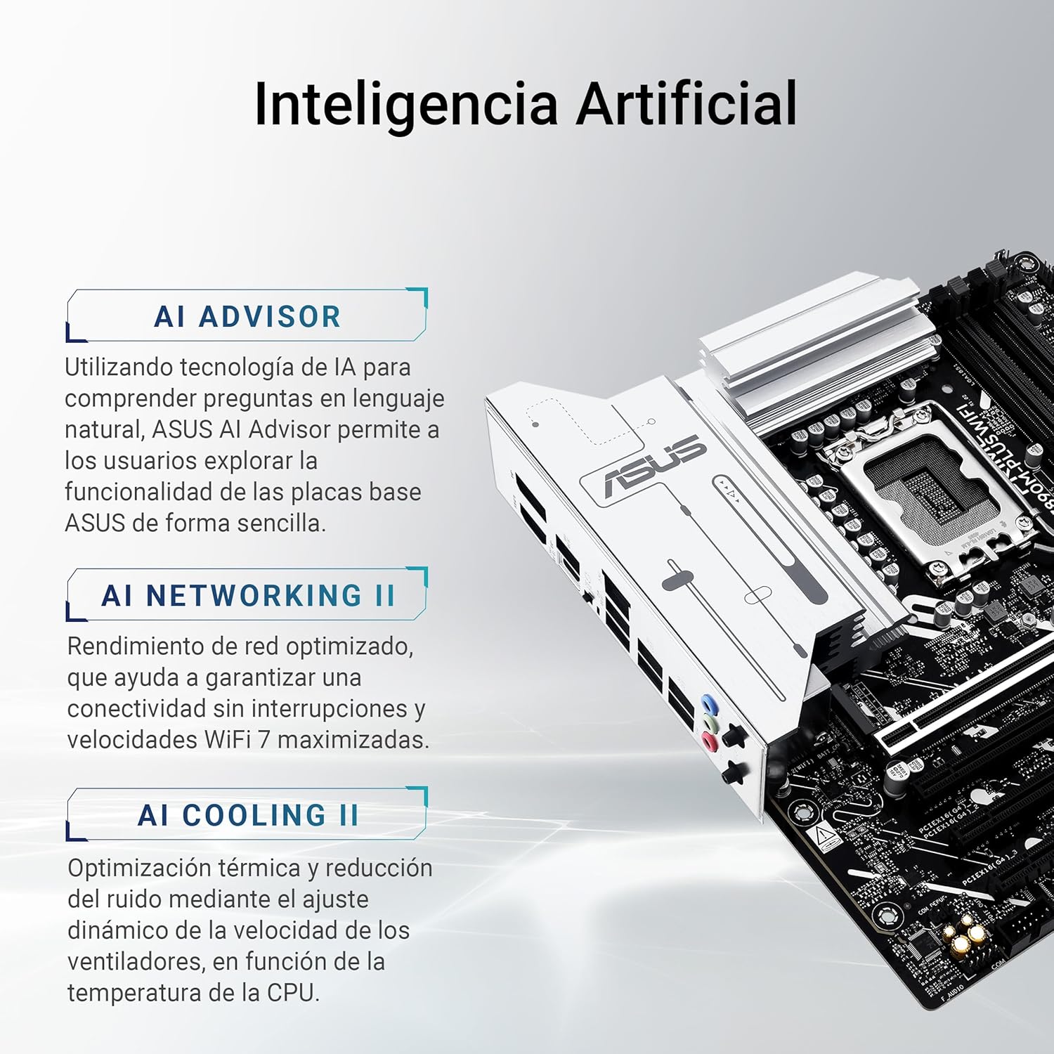 Motherboard ASUS PRIME Z890M-PLUS WIFI LGA1851 Z890 micro ATX DDR5 Wi-Fi 7 2.5Gb LAN - Imagem 3