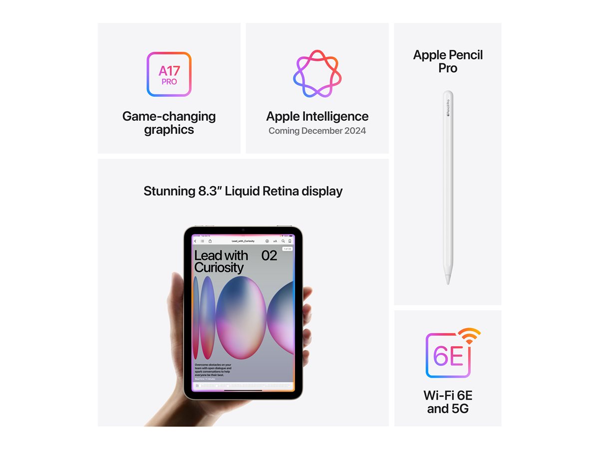 Tablet Apple iPad mini 8.3" 512 GB Wi-Fi + Cellular Púrpura - Imagem 6