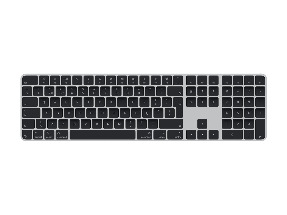 Teclado Apple Magic Keyboard Touch ID Numérico PT QWERTY Preto - Imagem 1
