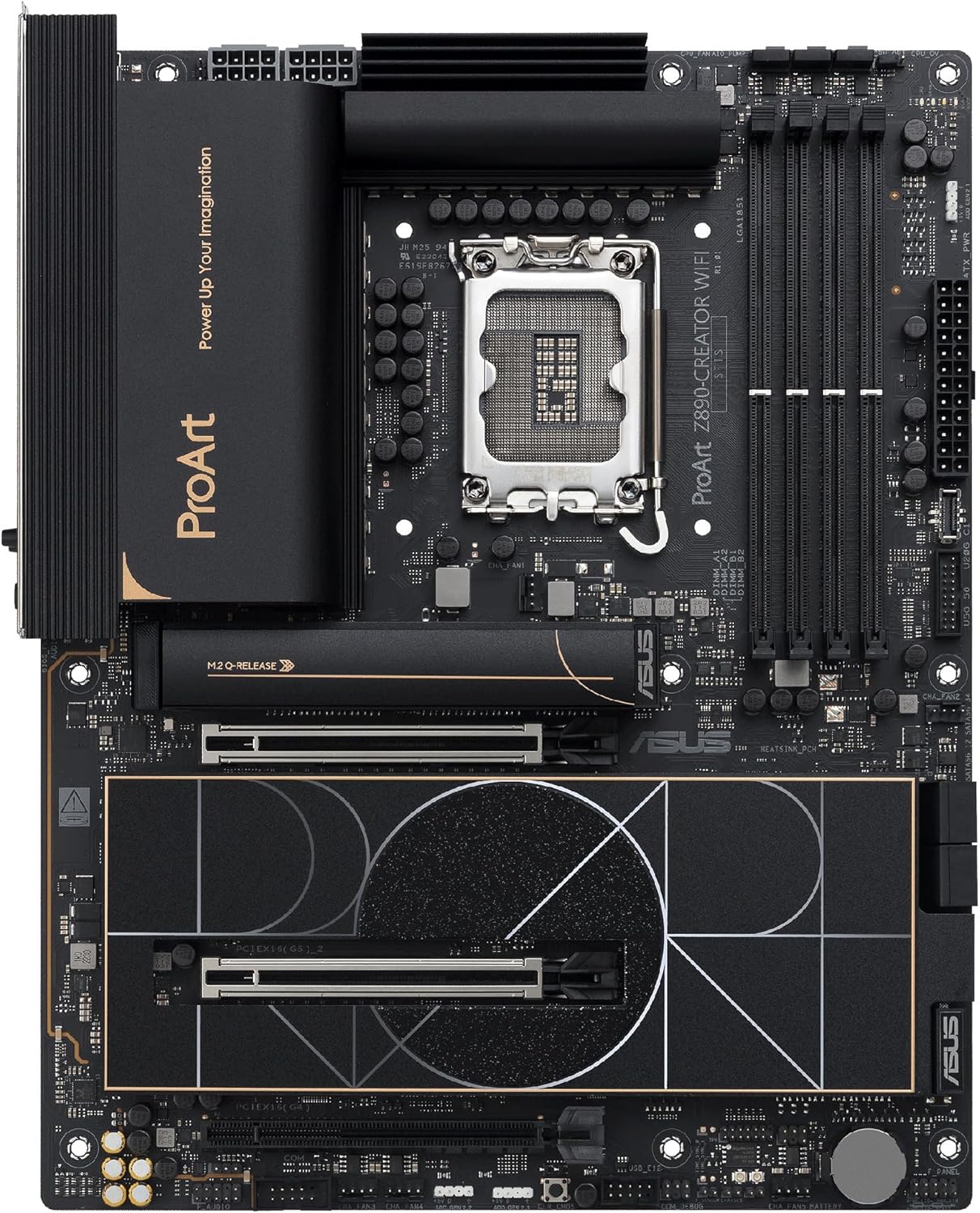 ASUS ProArt Z890-CREATOR WIFI - Placa-mãe - ATX - tomada LGA1851 - Z890 Chipset - USB4, USB 3.2 Gen 2, USB-C 3.2 Gen 2x2, USB 3.2 Gen 1 - 10 Gigabit LAN, 2.5 Gigabit LAN, Bluetooth, Wi-Fi 7 - gráfico integrado (necessário CPU) - HD Audio (8-canais) - Imagem 10