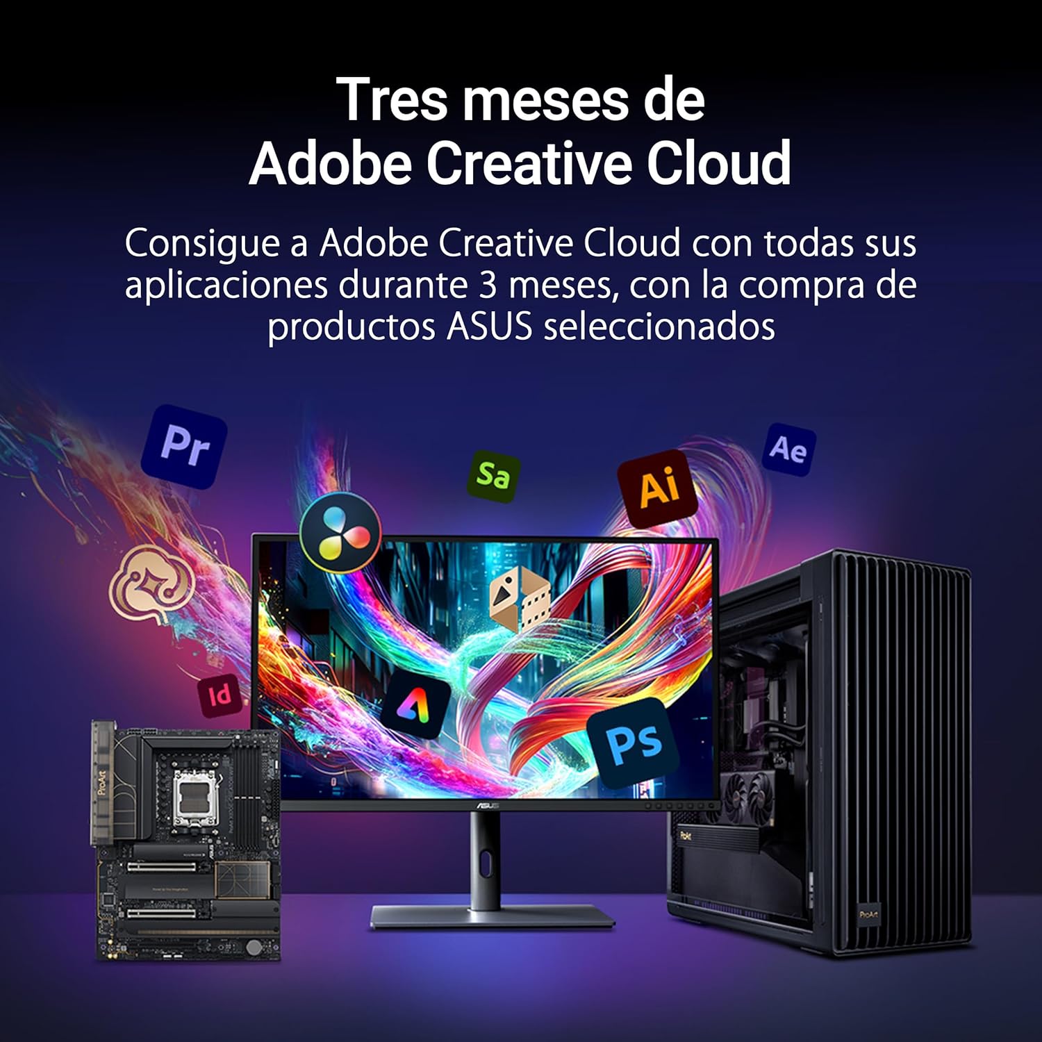 ASUS ProArt Z890-CREATOR WIFI - Placa-mãe - ATX - tomada LGA1851 - Z890 Chipset - USB4, USB 3.2 Gen 2, USB-C 3.2 Gen 2x2, USB 3.2 Gen 1 - 10 Gigabit LAN, 2.5 Gigabit LAN, Bluetooth, Wi-Fi 7 - gráfico integrado (necessário CPU) - HD Audio (8-canais) - Imagem 7