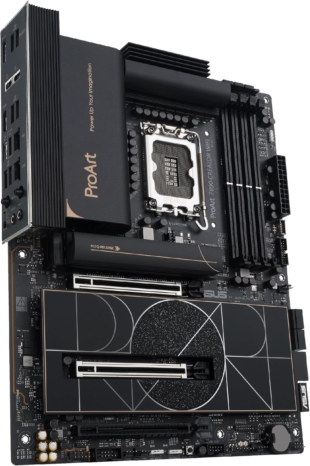 ASUS ProArt Z890-CREATOR WIFI - Placa-mãe - ATX - tomada LGA1851 - Z890 Chipset - USB4, USB 3.2 Gen 2, USB-C 3.2 Gen 2x2, USB 3.2 Gen 1 - 10 Gigabit LAN, 2.5 Gigabit LAN, Bluetooth, Wi-Fi 7 - gráfico integrado (necessário CPU) - HD Audio (8-canais) - Imagem 11