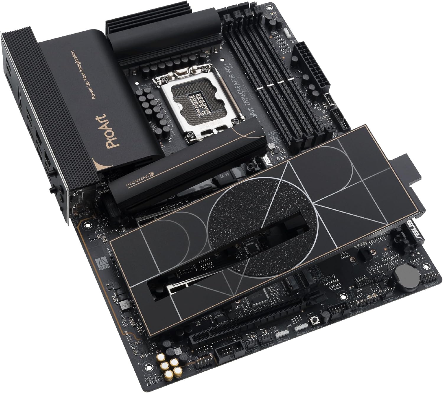ASUS ProArt Z890-CREATOR WIFI - Placa-mãe - ATX - tomada LGA1851 - Z890 Chipset - USB4, USB 3.2 Gen 2, USB-C 3.2 Gen 2x2, USB 3.2 Gen 1 - 10 Gigabit LAN, 2.5 Gigabit LAN, Bluetooth, Wi-Fi 7 - gráfico integrado (necessário CPU) - HD Audio (8-canais) - Imagem 13
