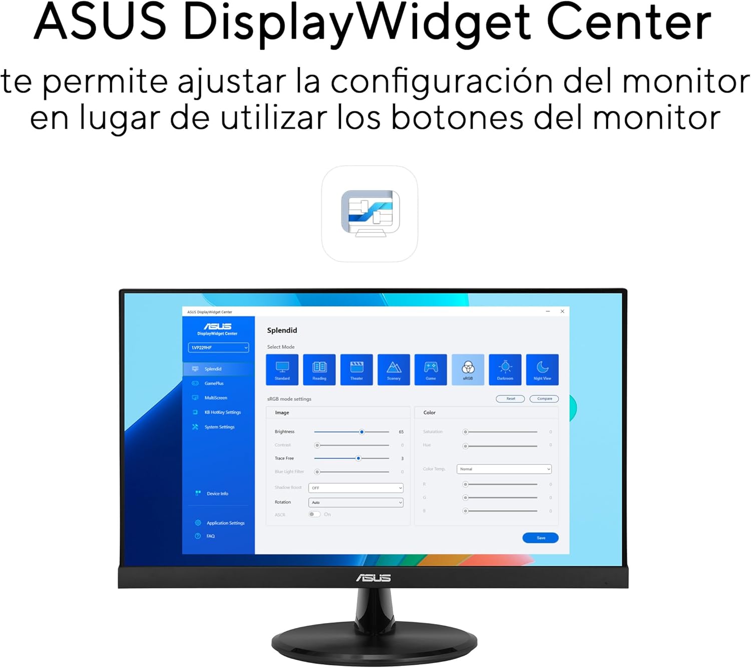 Monitor Gaming ASUS VP229HF 21.45" Full HD IPS 100Hz 1ms HDMI VGA Preto - Imagem 8