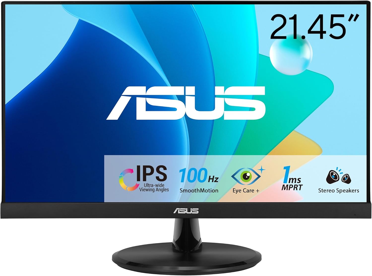Monitor Gaming ASUS VP229HF 21.45" Full HD IPS 100Hz 1ms HDMI VGA Preto - Imagem 2