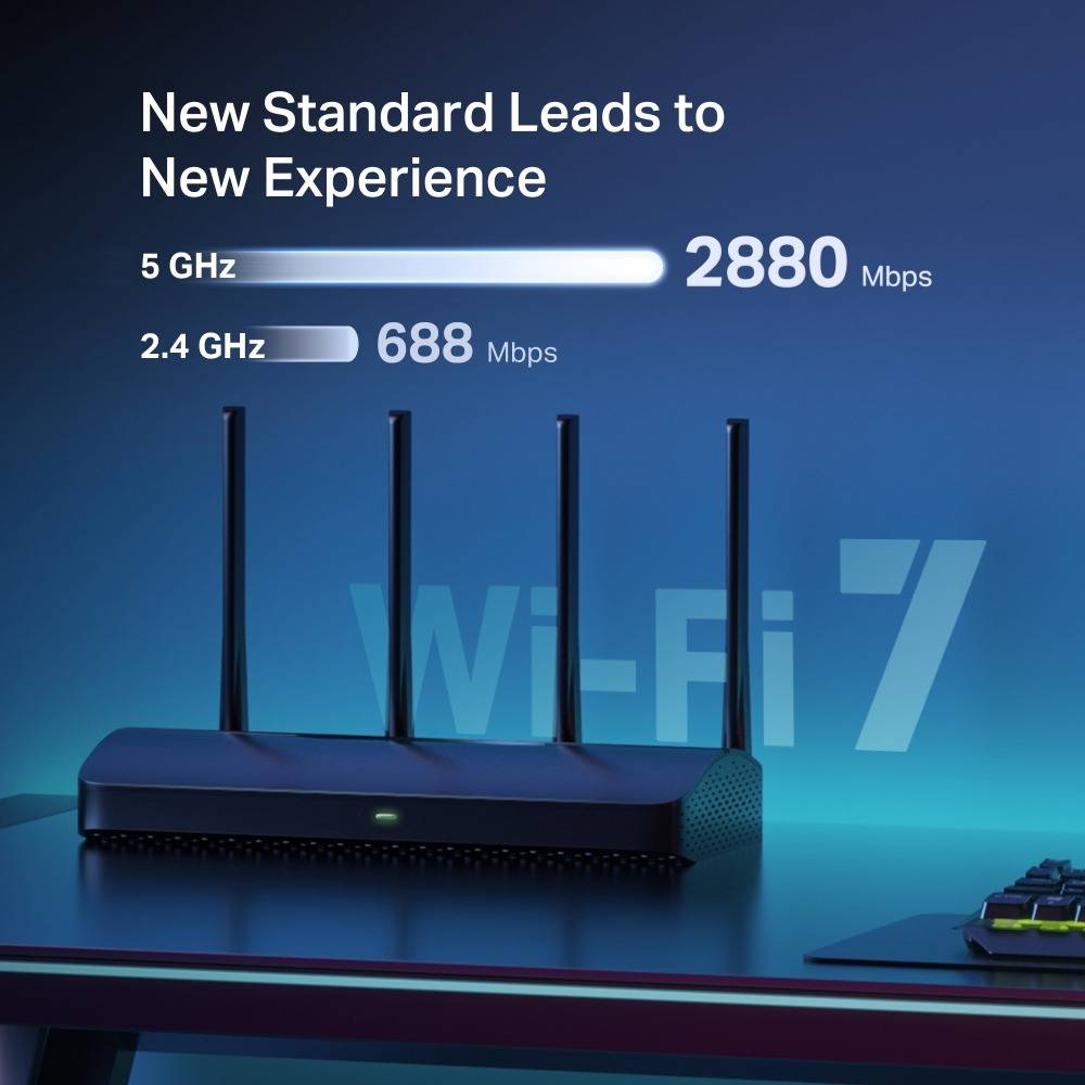 Router TP-LINK Mercusys MR27BE V1 BE3600 Wi-Fi 7 Dual-Band 3600Mbps com Portas 2.5GbE e 1GbE Desktop - Imagem 3