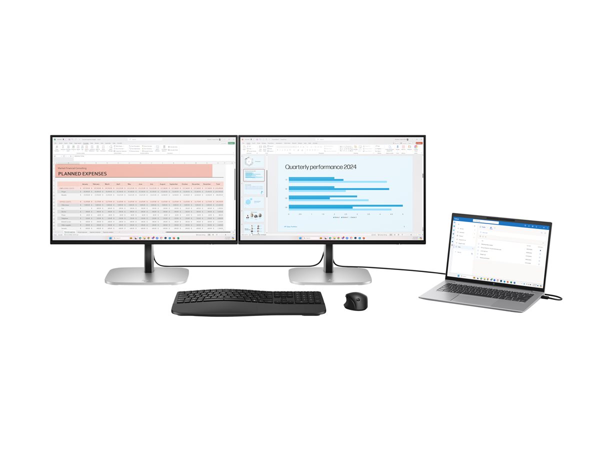 Monitor HP HP Series 5 Pro 524pu 23.8" Full HD 100Hz IPS 5ms USB-C HDMI DisplayPort Prateado e Preto - Imagem 6