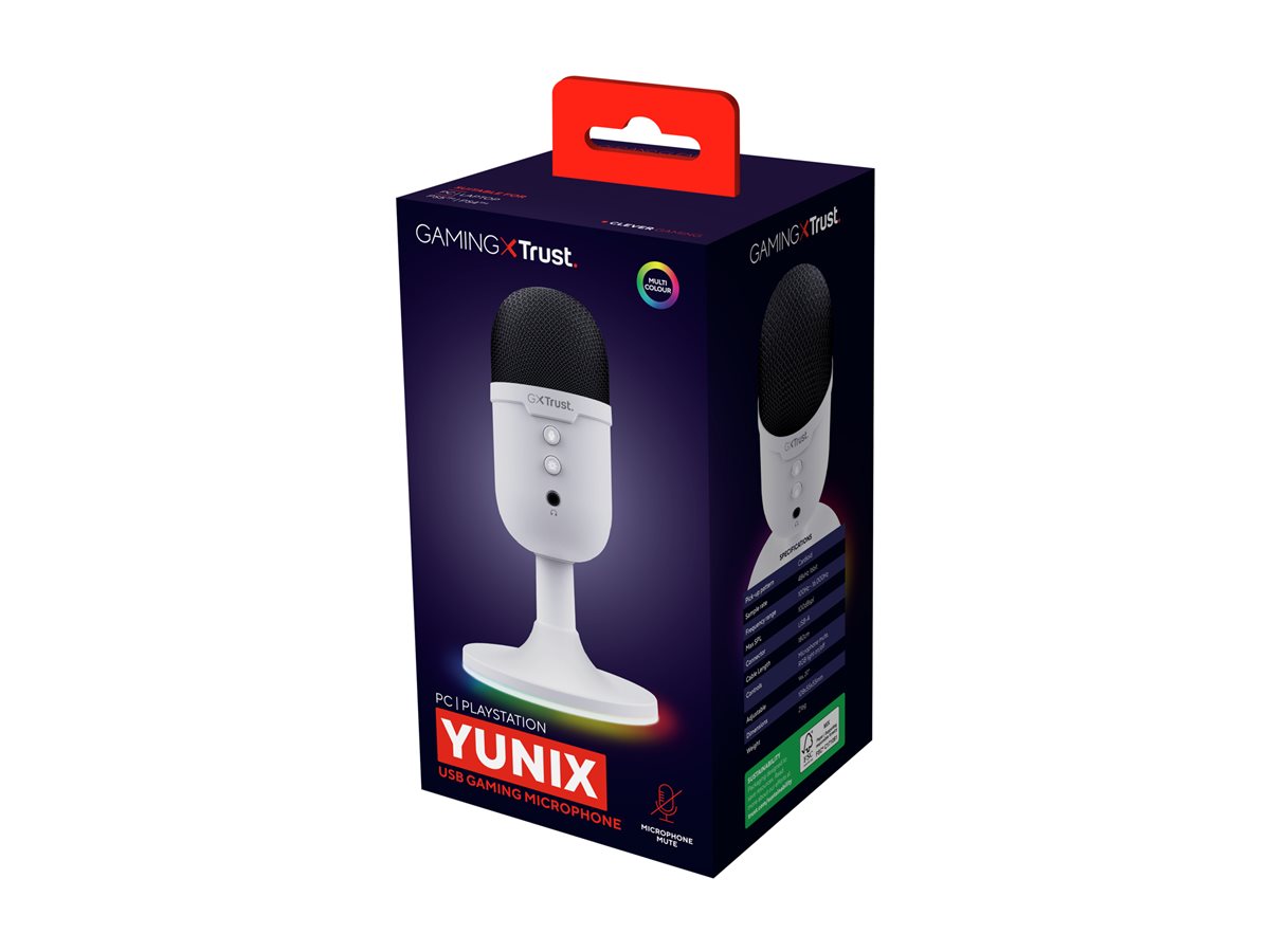 Microfone Trust GXT 234W YUNIX USB Branco - Imagem 2