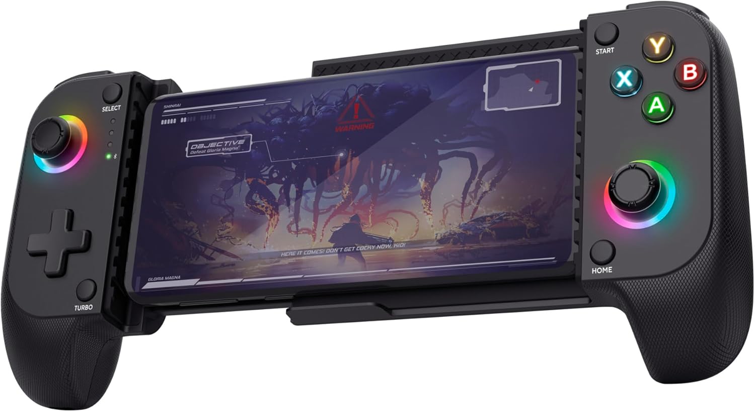Comando de Jogos Trust GXT 735 Mylox Sem Fios Bluetooth Vibração Iluminação RGB Recarregável Preto Android iOS