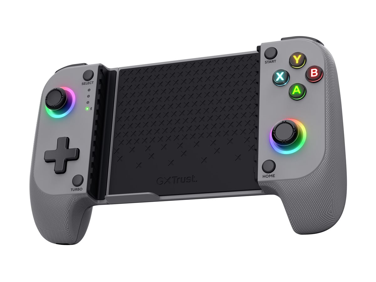 Comando de Jogos Trust GXT 735G Mylox Sem Fios Bluetooth RGB Vibração Android iOS Cinza - Imagem 5