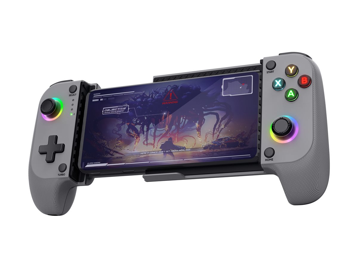 Comando de Jogos Trust GXT 735G Mylox Sem Fios Bluetooth RGB Vibração Android iOS Cinza - Imagem 9